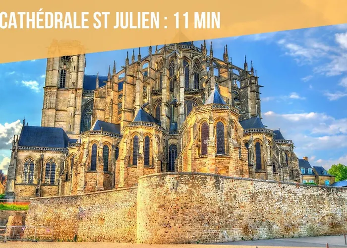 Appartement Festiv'mans72 - Le Georges Durand - 2 - Wifi - Parking - Circuit Des 24h Du Mans à 5 Min